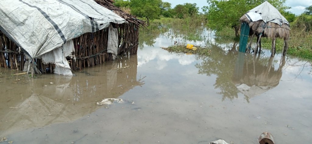 flooded home